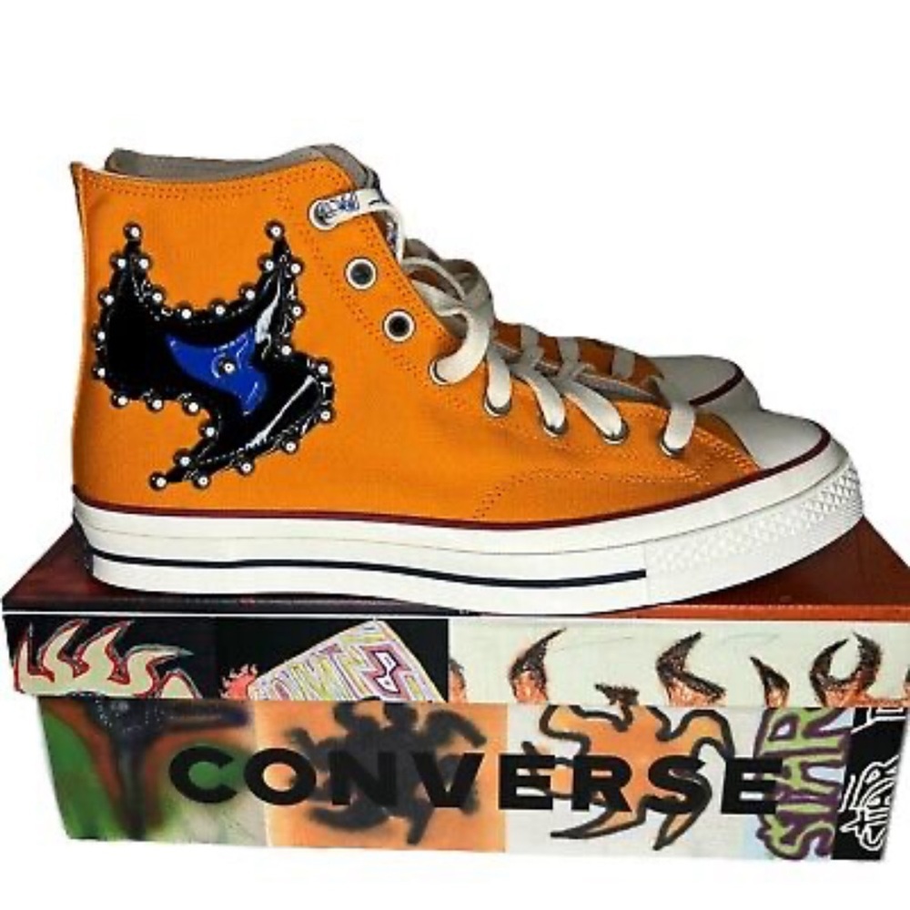 - Converse 2022 Come Tees x Chuck 70 High 'Star Light Path' Sun Orange S…